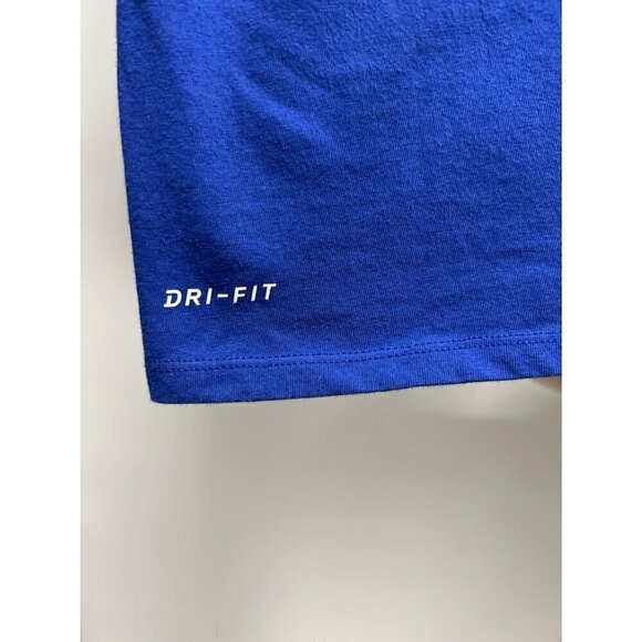 The Nike Tee Dri-Fit Chicago Cubs Baseball Blue Graphic T-Shirt Small Stretch - Picture 6 of 6